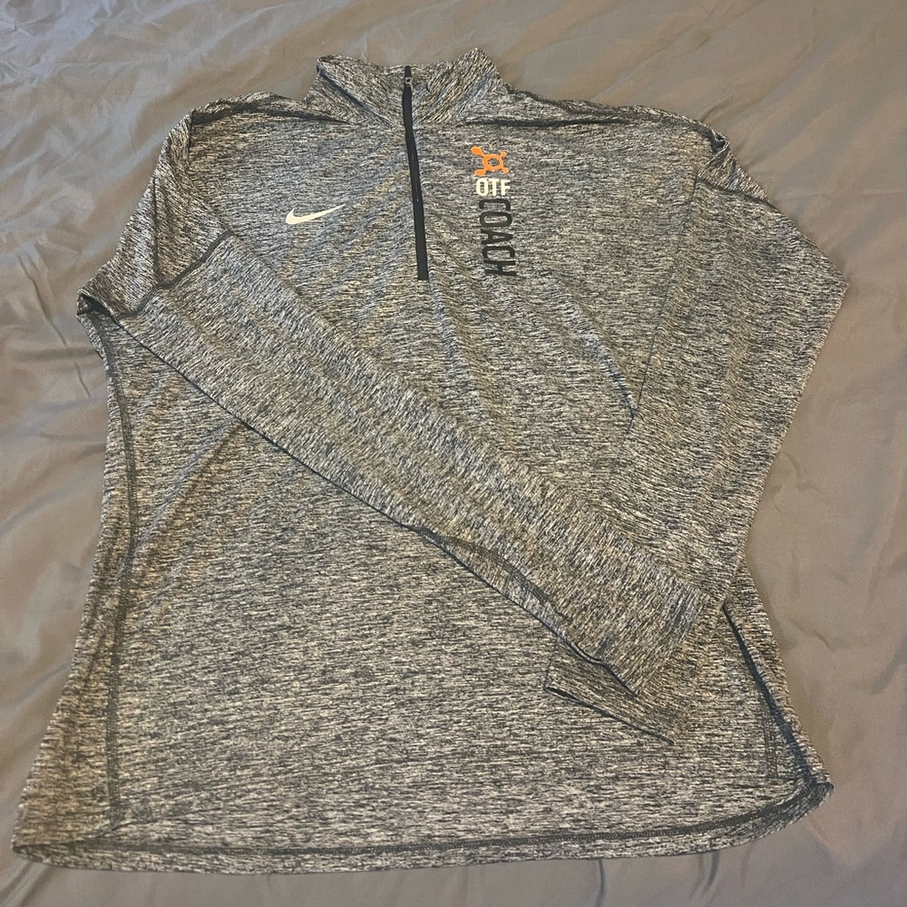 Orangetheory coaches shirt, long sleeve zip-up